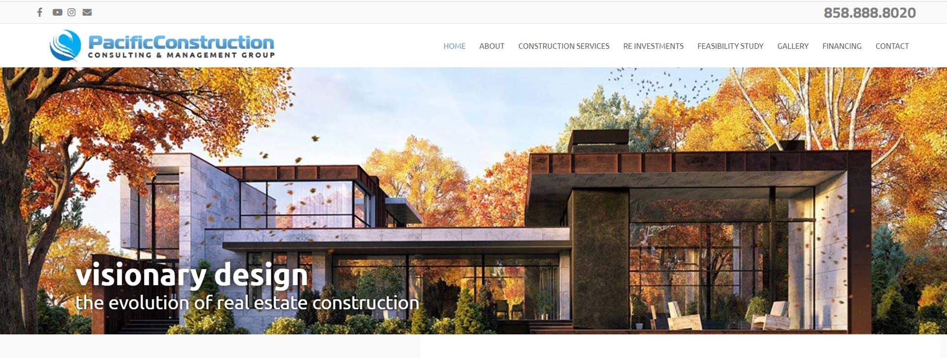 Home Construction, Remodeling, Landscape Contractor Website Design and Development in San Diego.